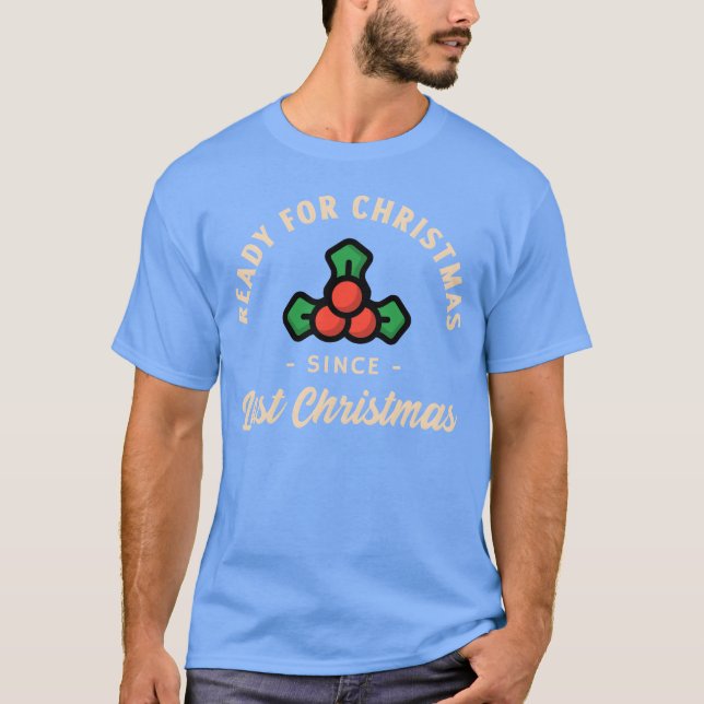Camiseta Listo para Navidades desde la retro de Navidades (Anverso)