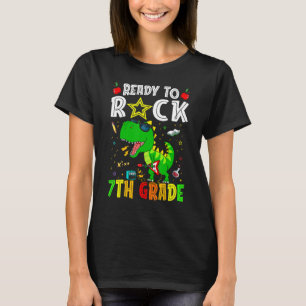 Camiseta Listo Para Rocar Guitarra Rock De 7º Grado Rex Din