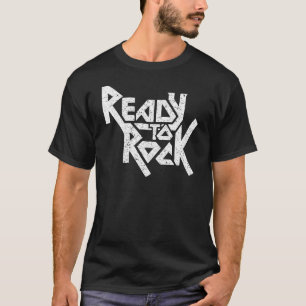 Camiseta Listo Para Rock Amante de la Música Guitarra Bajo 