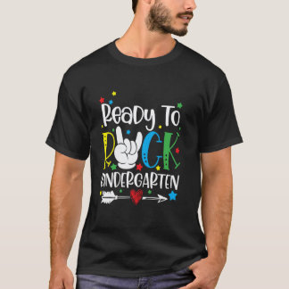 Camiseta Listo Para Rock Kindergarten Regreso a la Escuela 