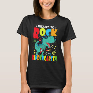 Camiseta Listo Para Rodar Dinosaurios De Jardín De Niños De