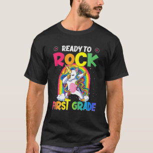 Camiseta Listo Para Rodar El Primer Grado Dabbing Unicorn D
