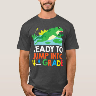 Camiseta Listo Para Saltar A La Rana De 4º Grado De Vuelta 