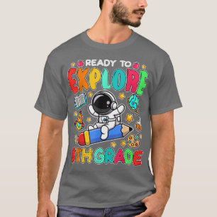 Camiseta Listo Para Superar El Astronauta De Patinaje De Oc