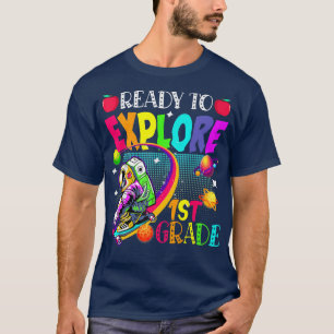 Camiseta Listo Para Superar El Astronauta De Patinaje De Pr