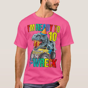 Camiseta Listo para T-Wreck 10 Camión Monstruo Dinosaurio 1