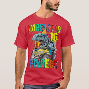 Camiseta Listo para T-Wreck 16 Camión Monstruo Dinosaurio 1