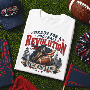 Camiseta Listo para una Revolución de Fútbol Nueva Inglater