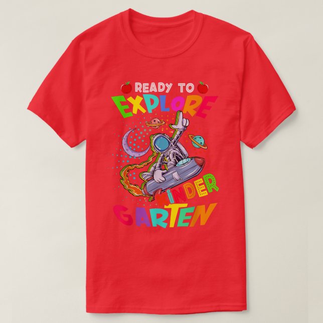 Camiseta Listo Para Volver A Explorar El Astronauta Gracios (Diseño del anverso)