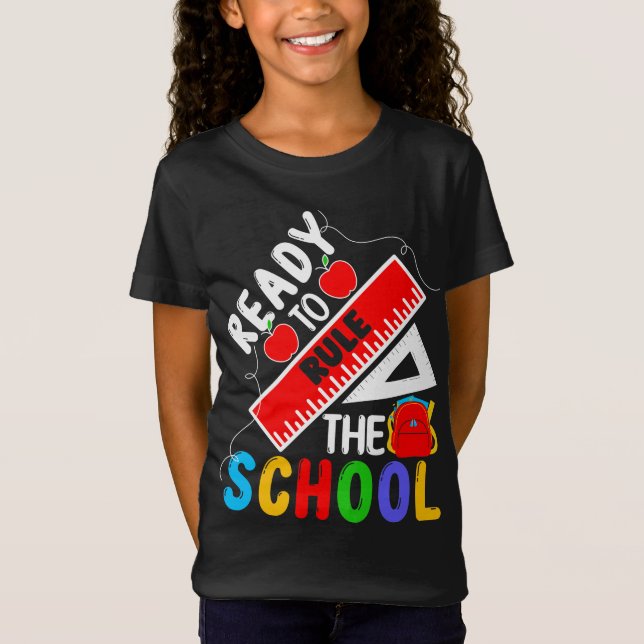 Camiseta Listo para volver a la escuela al regalo escolar (Anverso)