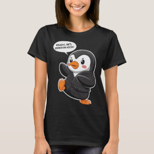 Camiseta Listo Set Penguin Kick Martial Art Karate Cute Pen