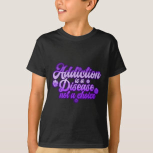 Camiseta Listón Morado Conciencia Sobredosis Adicción a las