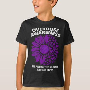 Camiseta Listón Morado de Conciencia sobre Sobredosis Adicc