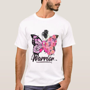 Camiseta Listones Mariposa Rosados de Concienciación sobre 