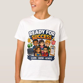 Camiseta Listos para el Éxito Niños Preparación para la Car