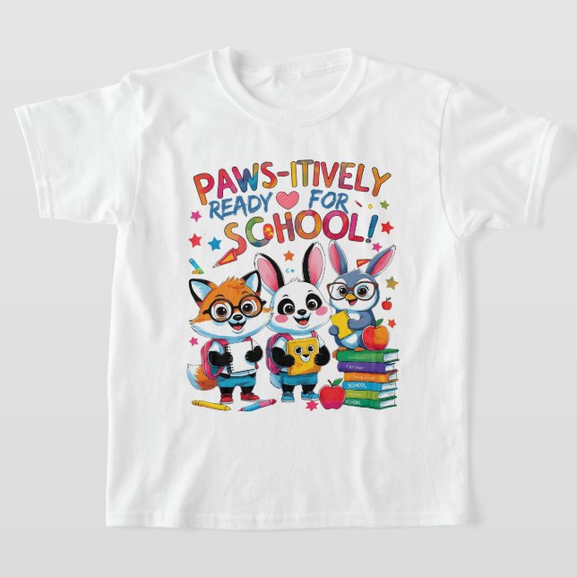 Camiseta ¡Listos para la Escuela con Garras! (Distribución)