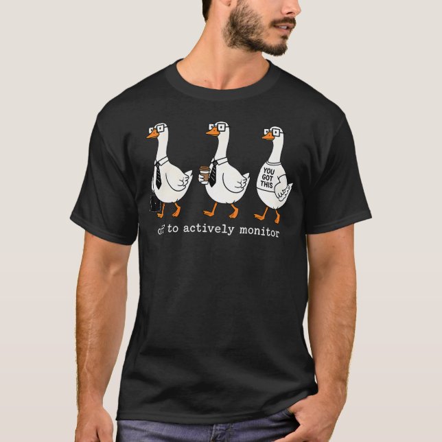Camiseta Listos Para Supervisar Activamente El Día De Exáme (Anverso)
