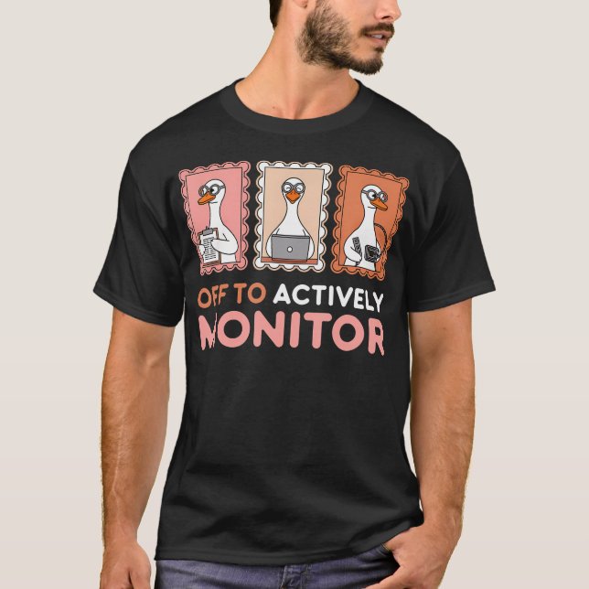 Camiseta Listos para supervisar activamente el día de prueb (Anverso)