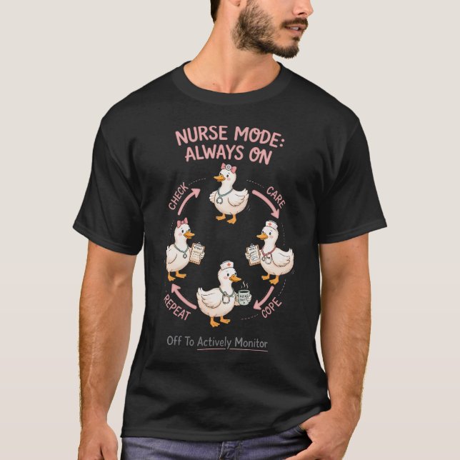 Camiseta Listos Para Supervisar Activamente El Día De Prueb (Anverso)