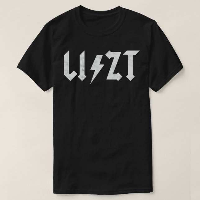 Camiseta Liszt Rocks (Diseño del anverso)