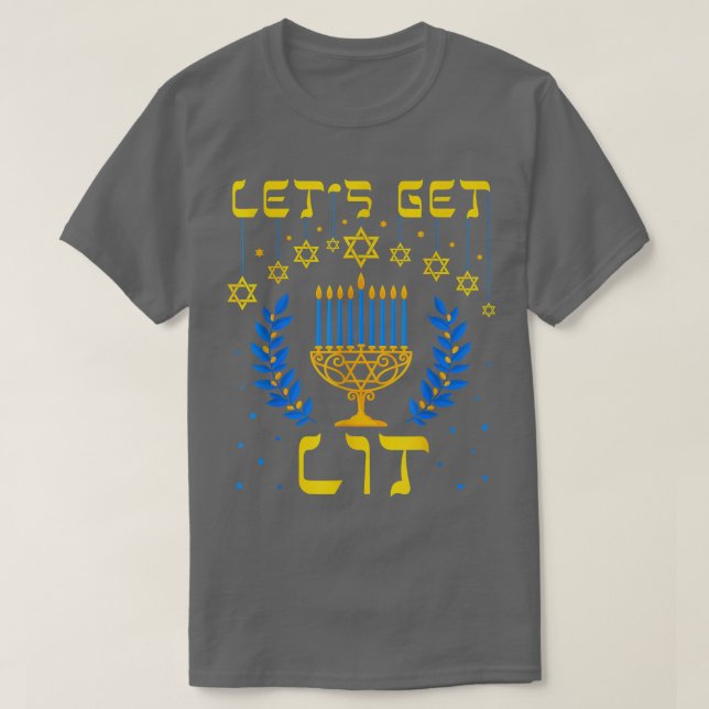 Camiseta Lit Hanukkah, judía Menorah Jewish Chanukk (Diseño del anverso)