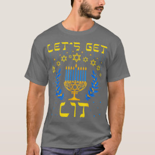 Camiseta Lit Hanukkah, judía Menorah Jewish Chanukk