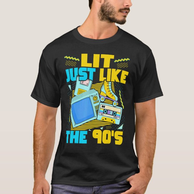Camiseta Lit Igual que los 90 Nostalgia Estética de los 90  (Anverso)