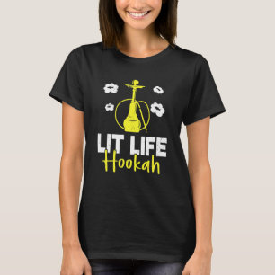 Camiseta Lit Life Hookah Smookah Estilo de vida Narghile Sm