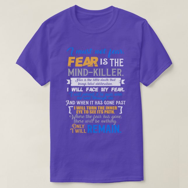 Camiseta Litany Against Fear Dune (Diseño del anverso)