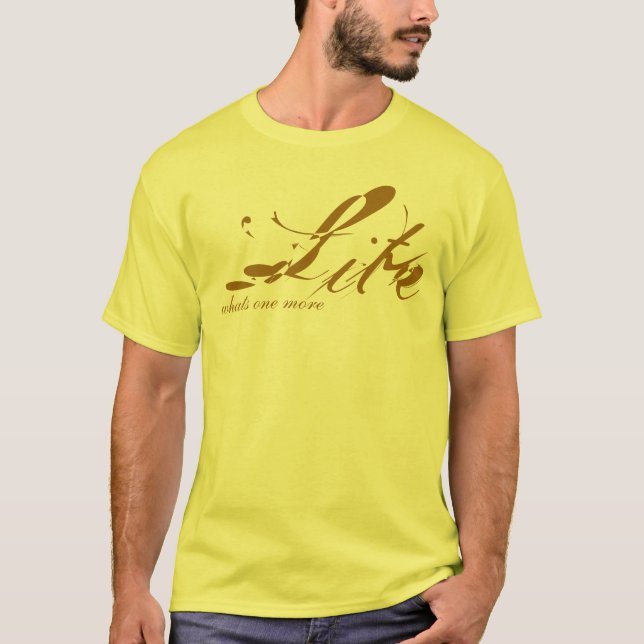 Camiseta Lite, cuál es uno más - modificado para requisitos (Anverso)