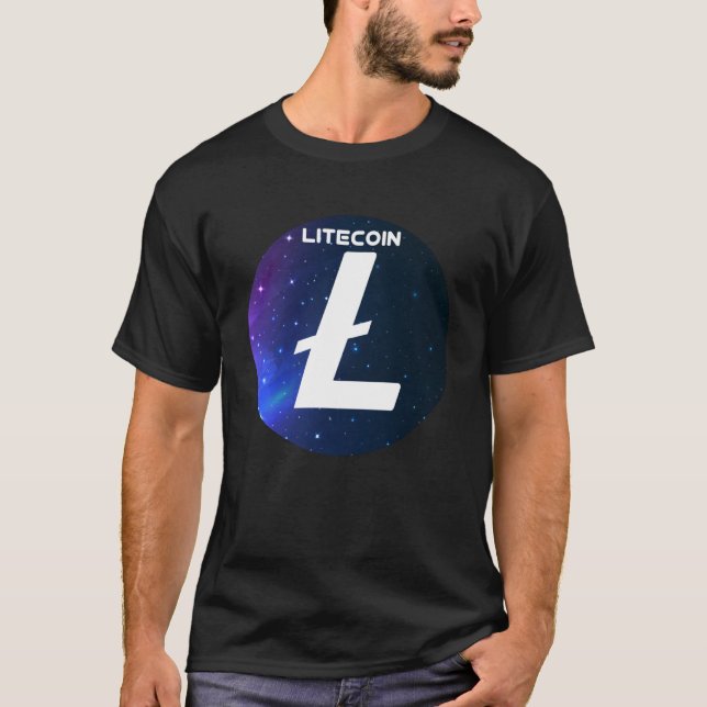 Camiseta Litecoin Cryptocurrency Space Galaxy LTC Crypto Mo (Anverso)
