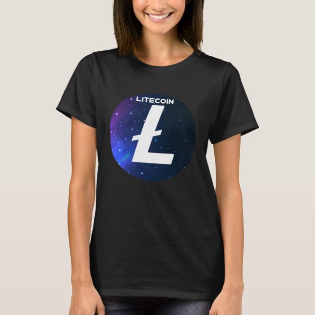 Camiseta Litecoin Cryptocurrency Space Galaxy LTC Crypto Mo (Anverso)