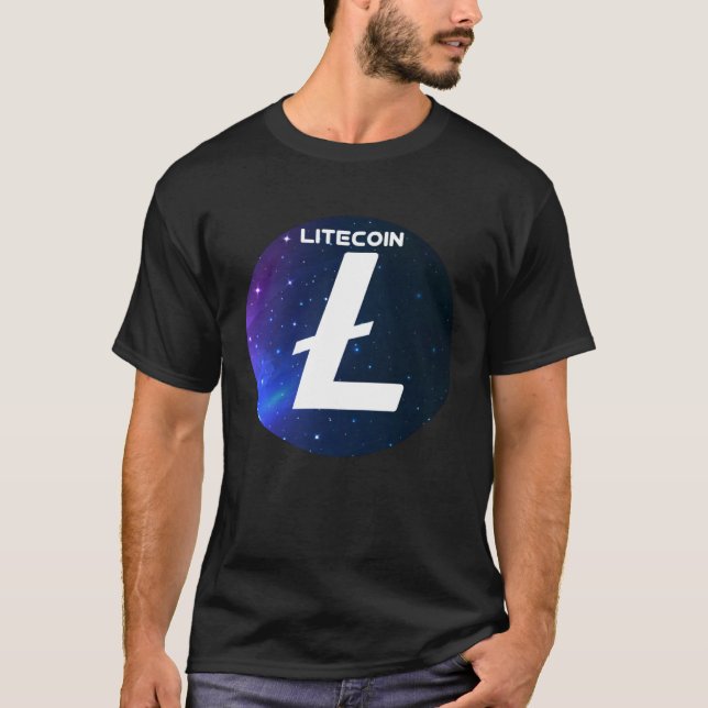 Camiseta Litecoin Cryptocurrency Space Galaxy LTC Crypto Mo (Anverso)