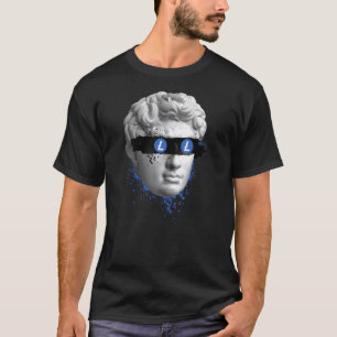 Camiseta Litecoin Ltc Estatua Cipto De Arte Moderno Crypto