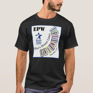 Camiseta Litera EPW - ropa oscura del honor de la aceituna