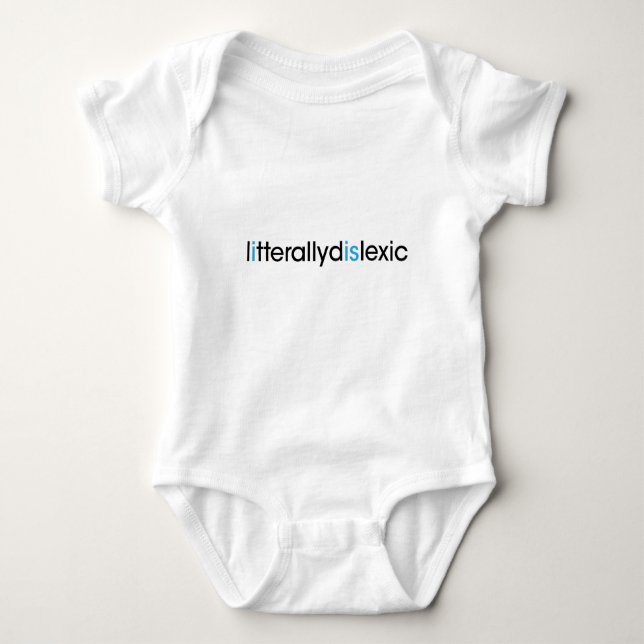 Camiseta literalmente disléxico (Anverso)