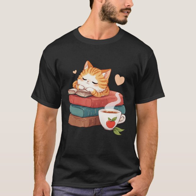 Camiseta  Literary Catnap (Anverso)