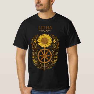 Camiseta Litha Sunflower Wheel Summer Solstice Celestial