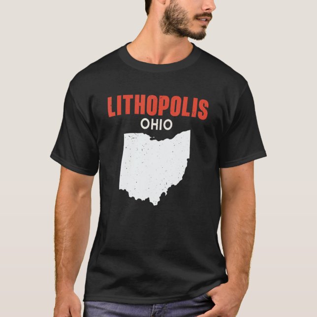 Camiseta Lithopolis Ohio USA State America Travel Ohioan (Anverso)