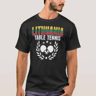 Camiseta Lithuania Ping Pong   partidario del tenis de mesa