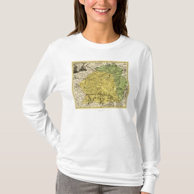 Camiseta LithuaniaPanoramic MapLithuania (Anverso)