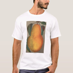 Camiseta Litografía de Chromo de la fruta de la pera de