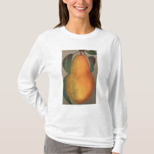 Camiseta Litografía de Chromo de la fruta de la pera de