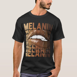 Camiseta Litros de goteo Reina de historia negra BHM Melani