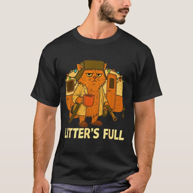 Camiseta Litter’s Full Cat Parody Shirt Litter’s Full  (Anverso)