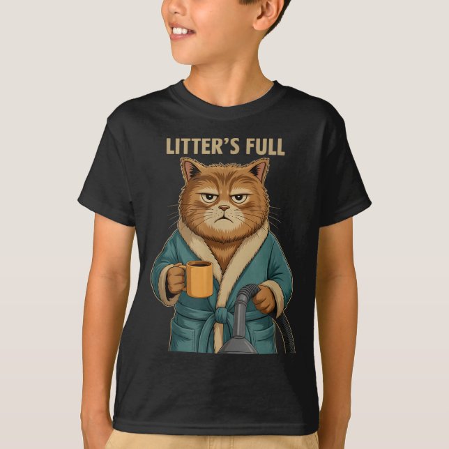 Camiseta Litter’s Full Cat Ugly Christmas  (Anverso)