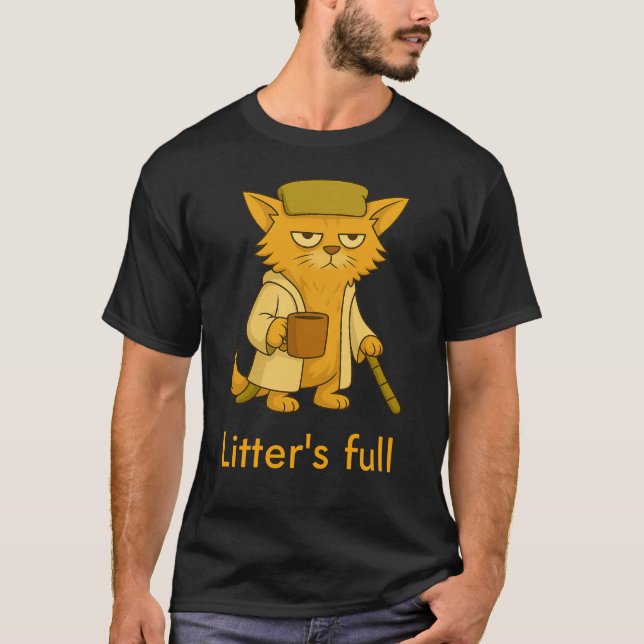 Camiseta Litter’s Full.Grumpy Mode: ON (Anverso)