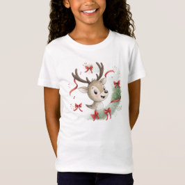 Camiseta Little Baby Deer Christmas Shirt, Cute Fawn 