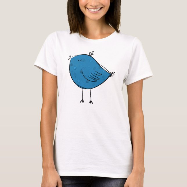 Camiseta little blue bird (Anverso)