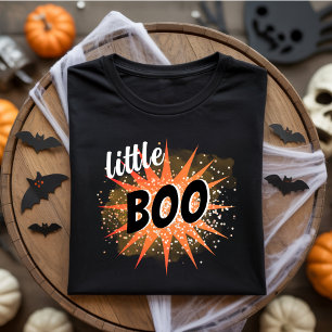 Camiseta Little Boo Naranja Halloween